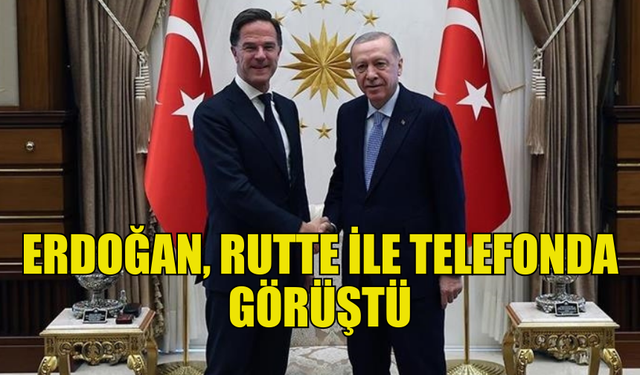 CUMHURBAŞKANI ERDOĞAN, NATO GENEL SEKRETERİ RUTTE İLE GÖRÜŞTÜ