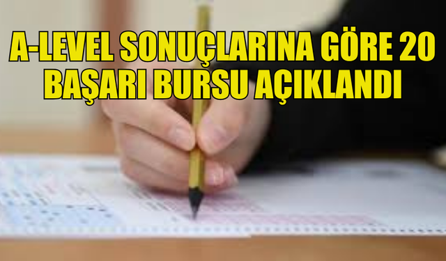 MİLLİ EĞİTİM BAKANLIĞI'NDAN A-LEVEL BAŞARILILARINA DESTEK