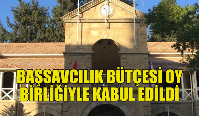 BAŞSAVCILIK BÜTÇESİ MECLİS GENEL KURULU’NDAN GEÇTİ