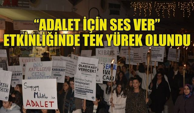 ŞAMPİYON MELEKLERİ YAŞATMA DERNEĞİ “ADALET İÇİN SES VER” ETKİNLİĞİ DÜZENLEDİ