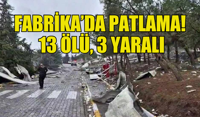 BALIKESİR'DE PATLAYICI FABRİKASINDA FELAKET: 13 ÖLÜ, 3 YARALI