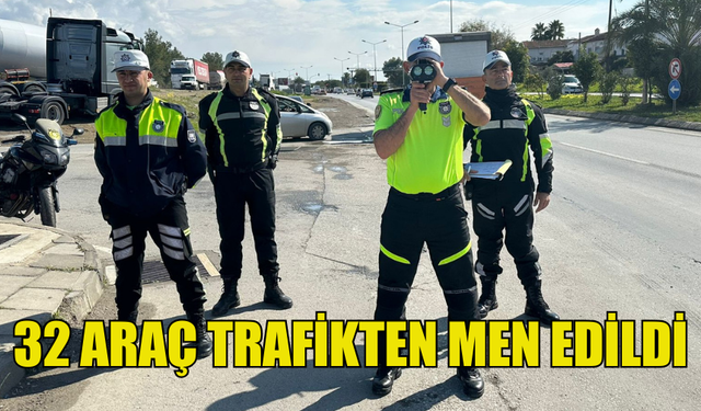 TRAFİK DENETİMLERİNDE 18 ALKOLLÜ SÜRÜCÜ RAPOR EDİLDİ