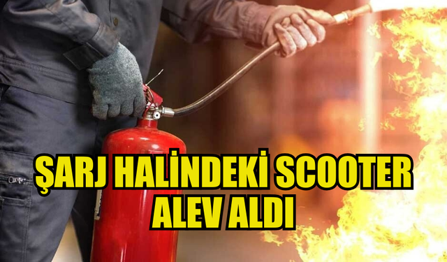 LEFKOŞA’DA ŞARJ HALİNDEKİ SCOOTER YANGINA SEBEP OLDU