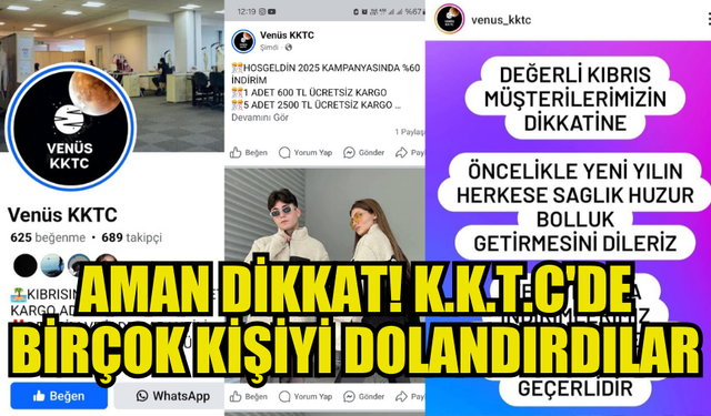 SAHTE GİYİM SİTESİ K.K.T.C'DE BİRÇOK KİŞİYİ DOLANDIRDI