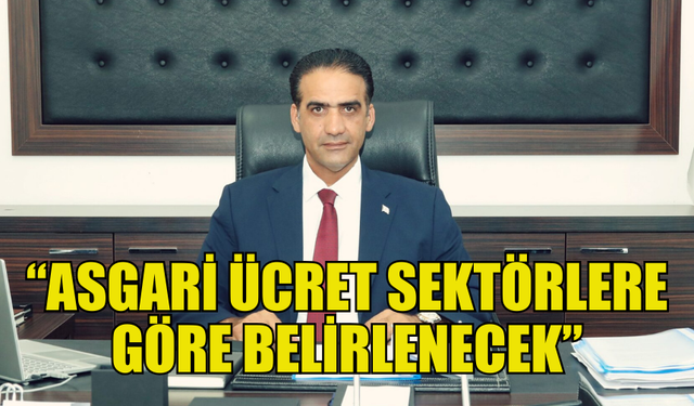 GARDİYANOĞLU: ASGARİ ÜCRETTE 14 FARKLI SEKTÖR OLACAK