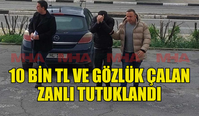 GLAPSİDES’TE  HIRSIZLIK YAPAN ZANLI TUTUKLANDI