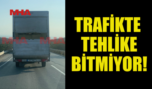 DAĞ YOLUNDA TEHLİKE: STOP LAMBASIZ KAMYON