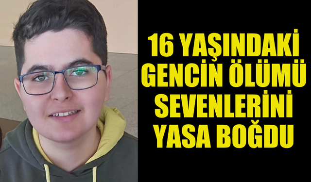 TATLISU KÖYÜ YASTA: 16 YAŞINDA HAYATINI KAYBETTİ