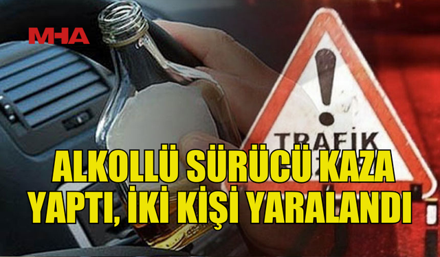 GAZİMAĞUSA’DA ALKOLLÜ SÜRÜCÜ KAZA YAPTI, İKİ KİŞİ YARALANDI