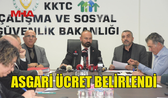 ASGARİ ÜCRET AYLIK NET 37 BİN 818 TL OLARAK BELİRLENDİ