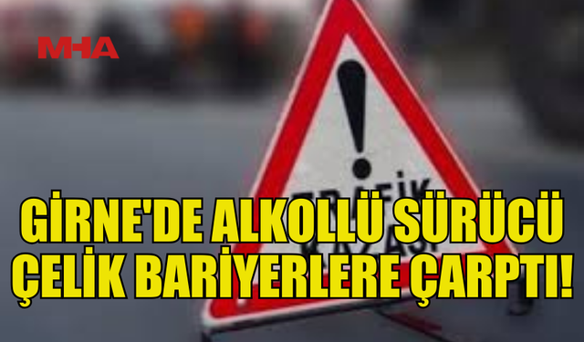 DİKKATSİZLİK VE ALKOL TRAFİK KAZASINA YOL AÇTI