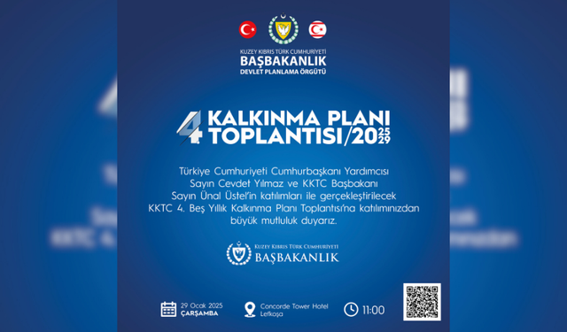 KKTC KALKINMA PLANI ÇARŞAMBA MASAYA YATIRILIYOR