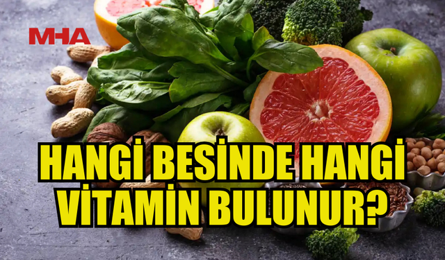 VİTAMİNLERİN BESİNLERDEKİ YERİ VE SAĞLIĞA FAYDALARI