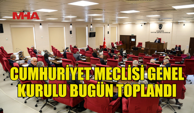 MECLİS GENEL KURULU, ÖNEMLİ YASA TASARILARINI GÖRÜŞECEK