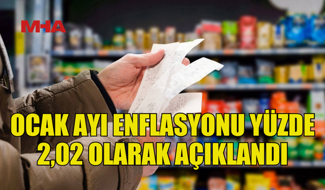 OCAK AYINDA HAYAT PAHALILIĞI %2,02 ARTTI