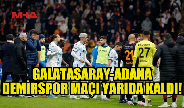 ADANA DEMİRSPOR SAHADAN ÇEKİLDİ...