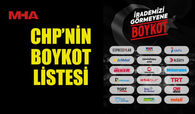 CHP’DEN BOYKOT ÇAĞRISI