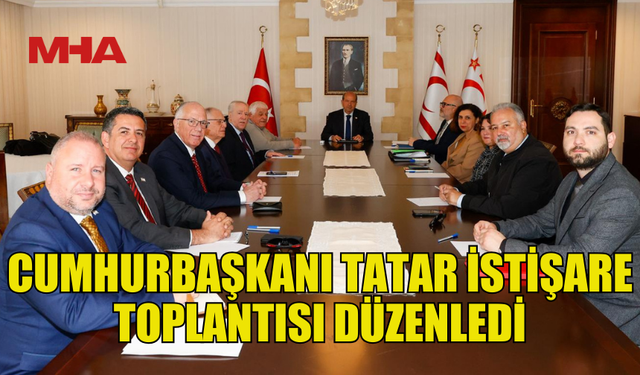 TATAR CENEVRE'DE YAPILAN KIBRIS ZİRVESİYLE İLGİLİ İSTİŞARE TOPLANTISI DÜZENLENDİ
