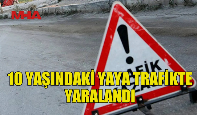 KARŞIDAN KARŞIYA GEÇMEYE ÇALIŞAN ÇOCUĞA KAMYON ÇARPTI