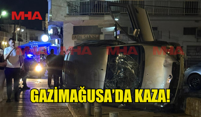 GAZİMAĞUSA SURİÇİ’NDE KAZA: BİRİ ÇOCUK İKİ YARALI