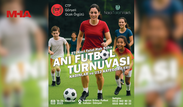 27. NACİ TALAT HALI SAHA FUTBOL ANI TURNUVASI 16 HAZİRAN’DA BAŞLIYOR