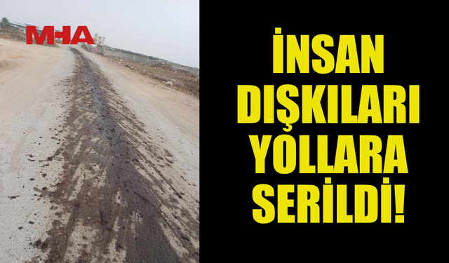 KOKUDAN GEÇİLMİYOR: VİDANJÖRLER DIŞKILARI YOLA DÖKÜYOR!