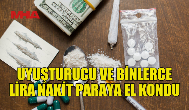 36 GRAM HİNTKENEVİRİ VE 5 GRAM KOKAİN ELE GEÇİRİLDİ