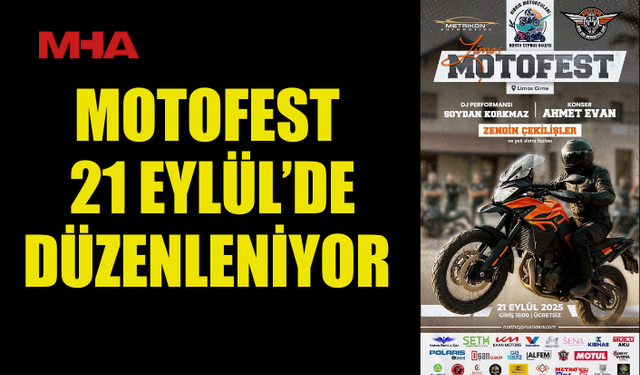 GİRNE’DE MOTOFEST 21 EYLÜL’DE DÜZENLENİYOR
