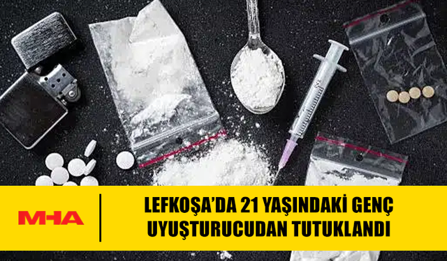 LEFKOŞA’DA 21 YAŞINDAKİ GENÇ YASAKLI MADDE İLE YAKALANDI