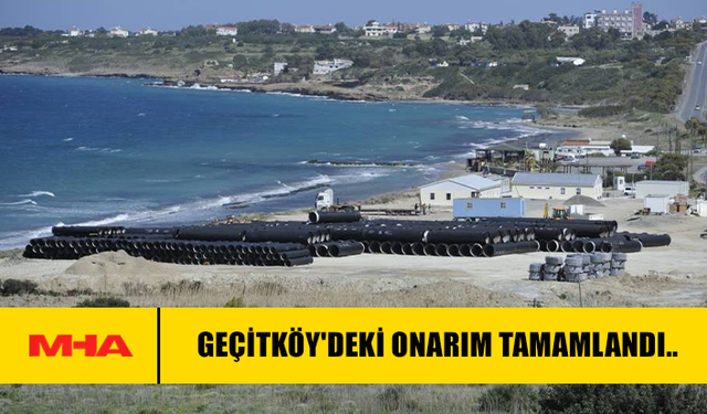 GEÇİTKÖY'DEKİ ONARIM TAMAMLANDI..