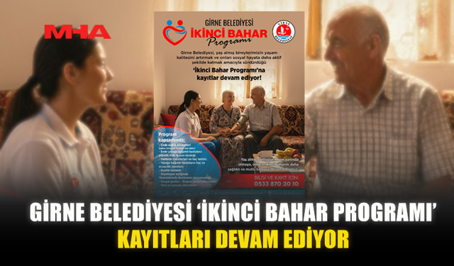 GİRNE BELEDİYESİ ‘İKİNCİ BAHAR PROGRAMI’ KAYITLARI DEVAM EDİYOR