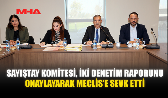SAYIŞTAY KOMİTESİ, İKİ DENETİM RAPORUNU ONAYLAYARAK MECLİS’E SEVK ETTİ