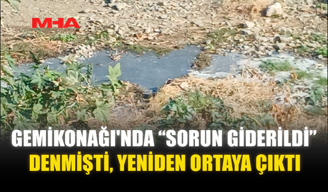 LEFKE’DE ÇEVRE ALARMI: ATIK SU DEREYE AKIYOR