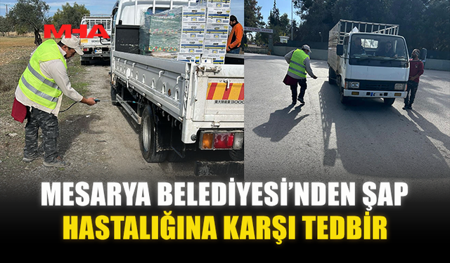 MESARYA BELEDİYESİ’NDEN ŞAP HASTALIĞINA KARŞI TEDBİR