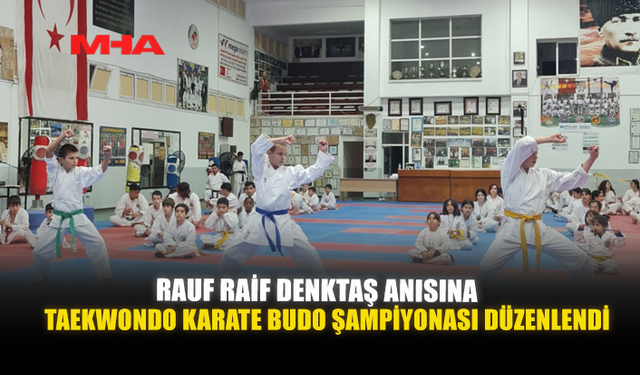 RAUF RAİF DENKTAŞ ANISINA TAEKWONDO KARATE BUDO ŞAMPİYONASI DÜZENLENDİ