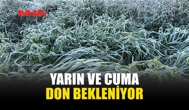 YARIN VE CUMA DON BEKLENİYOR...