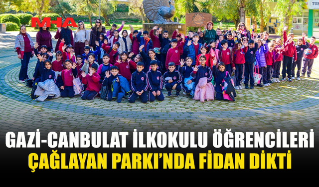 GAZİ-CANBULAT İLKOKULU ÖĞRENCİLERİ ÇAĞLAYAN PARKI’NDA FİDAN DİKTİ