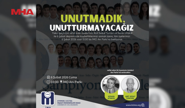 İMO, ANMA ETKİNLİĞİ DÜZENLİYOR