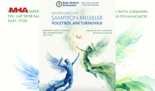 DAÜ’DE “ŞAMPİYON MELEKLER VOLEYBOL ANI TURNUVASI” YAPILIYOR