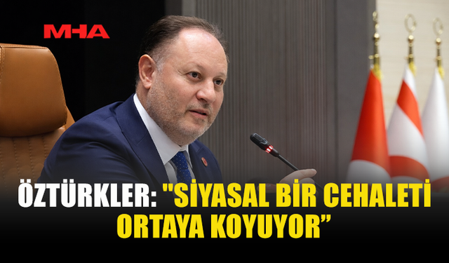 ÖZTÜRKLER, DİMİTRİU’NUN TÜRKİYE'YE YÖNELİK AÇIKLAMALARINI ELEŞTİRDİ