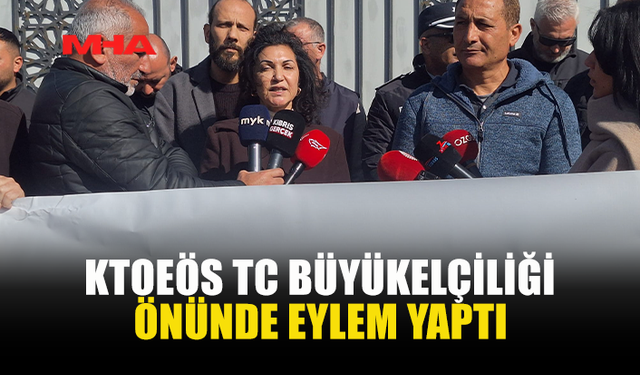 KTOEÖS EYLEMİNDE MUHACERET POLİTİKALARI PROTESTO EDİLDİ