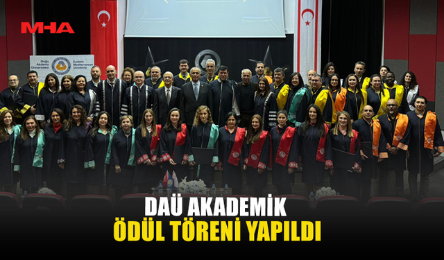 DAÜ AKADEMİK ÖDÜL TÖRENİ YAPILDI