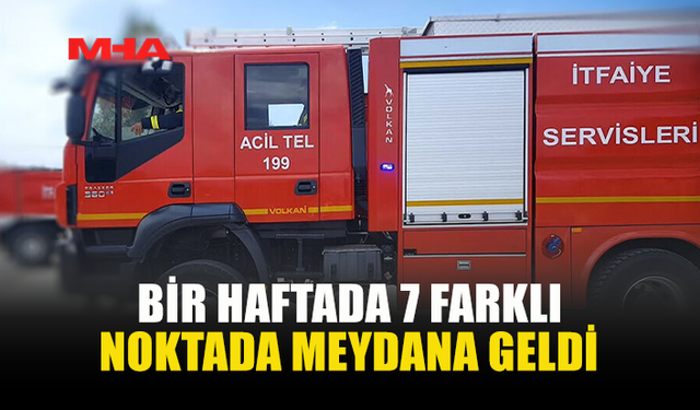 GEÇTİĞİMİZ HAFTA 7 YANGIN, 18 ÖZEL SERVİS OLAYI MEYDANA GELDİ