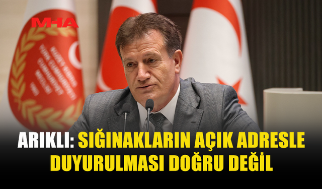 ARIKLI: “BU SÜREÇ SİYASET ÜSTÜ VE MİLLİ BİR MESELEDİR”