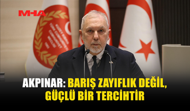 AKPINAR: KORKU SİYASETİYLE GELECEK İNŞA EDİLEMEZ