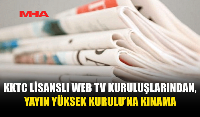 LİSANSLI WEB TV’LERDEN YÜK’E TEPKİ