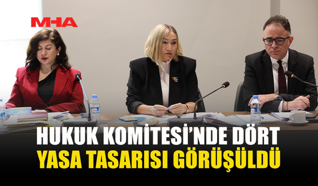 HUKUK VE SAVUNMA KOMİTESİ 4 YASA TASARISINI GÖRÜŞTÜ