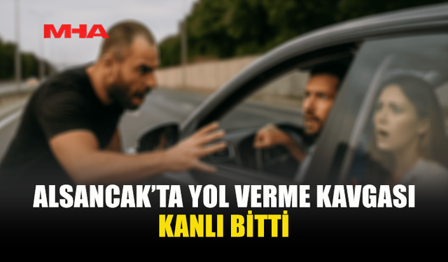 TRAFİK TARTIŞMASI YUMRUKLU KAVGAYA DÖNÜŞTÜ