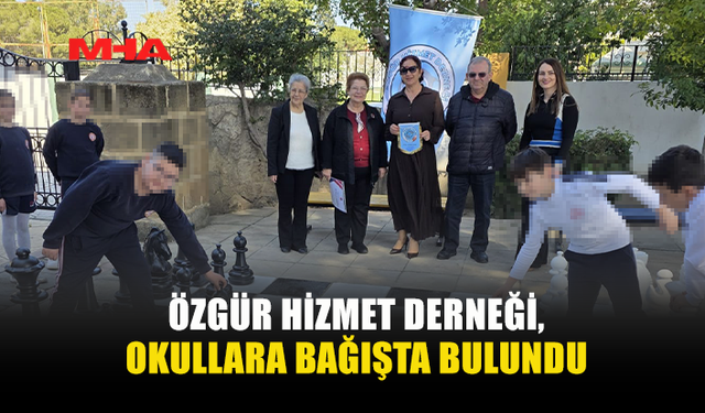 ÖZGÜR HİZMET DERNEĞİ’NDEN OKULLARA ANLAMLI BAĞIŞ