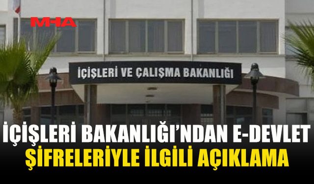 18 YAŞ ALTINA E-DEVLET ŞİFRESİ VERİLMEYECEK